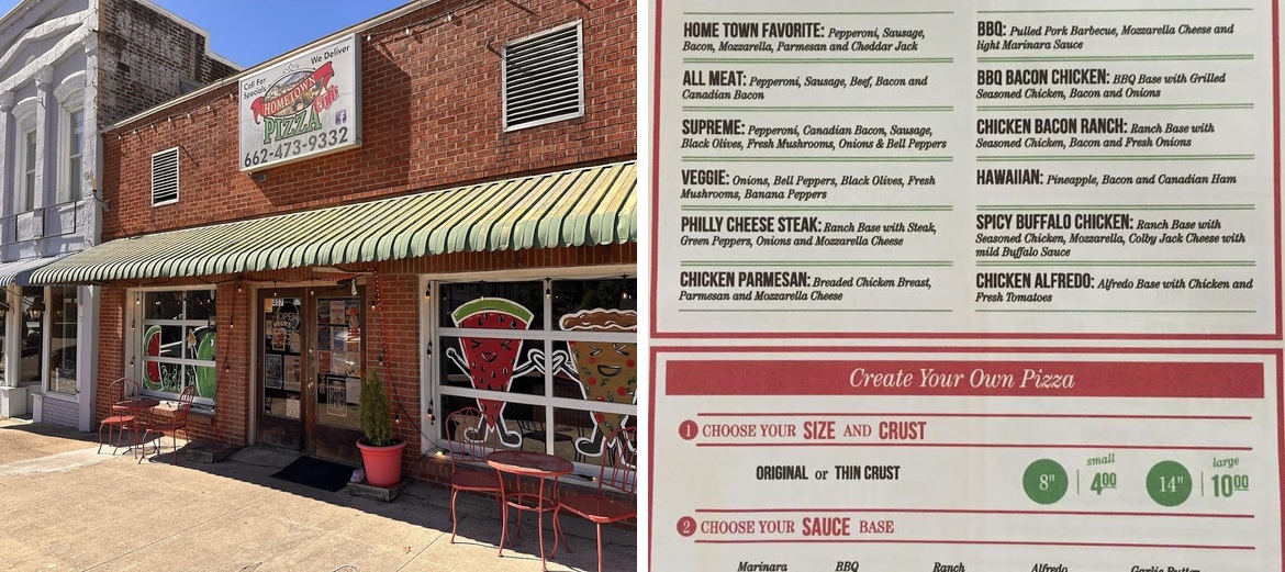 Hometown Pizza Cafe Menu
