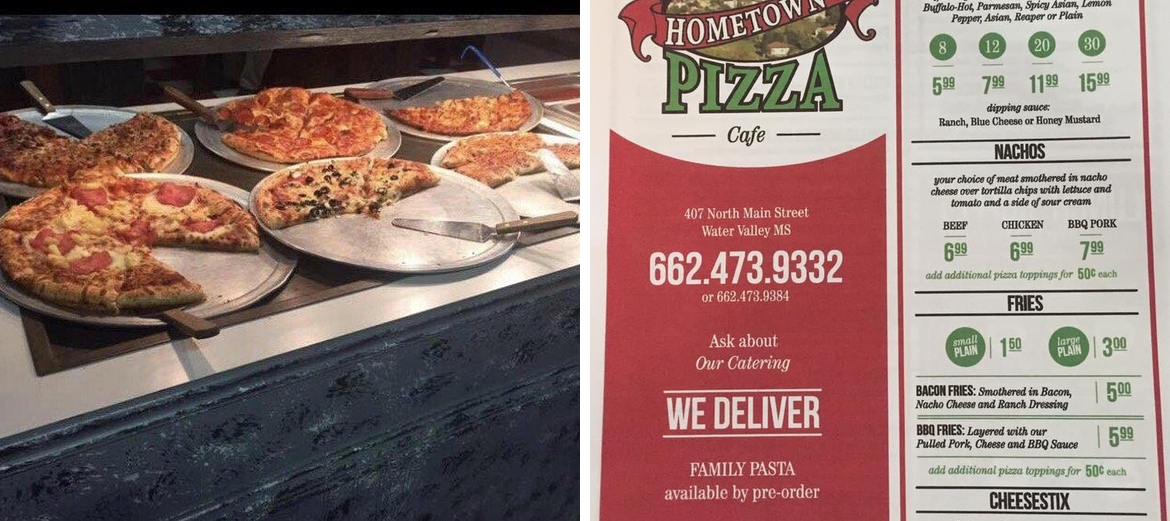 Hometown Pizza Cafe Menu