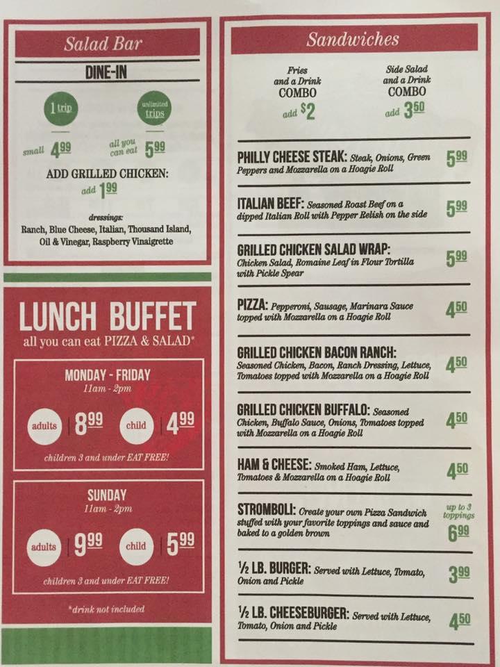 Hometown Pizza Cafe Menu image 4